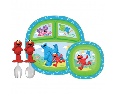 munchkin Sesame Street 餐具组合  4件