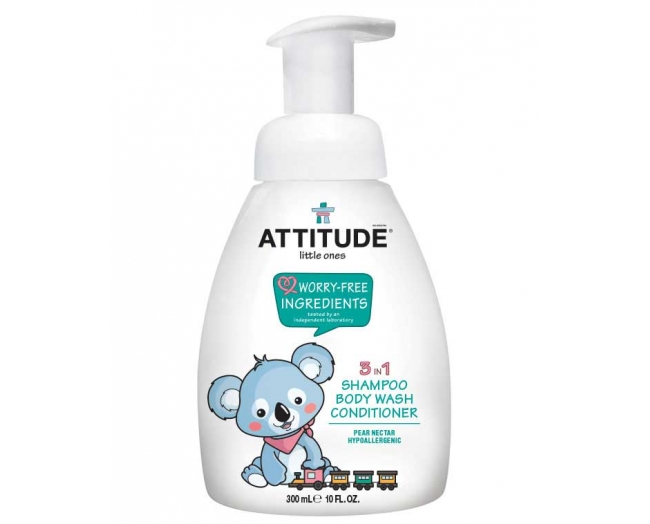 ATTITUDE 婴儿3合1 梨花蜜洗发护发沐浴露 300ml