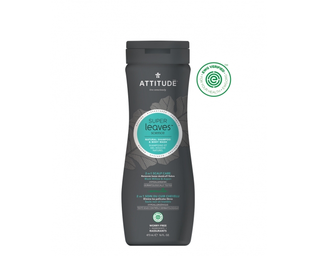ATTITUDE 男士2合1洗发沐浴露（去头屑）473ml