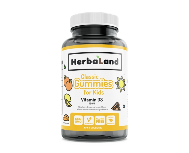 Herbaland 维生素D3儿童经典软糖 60粒