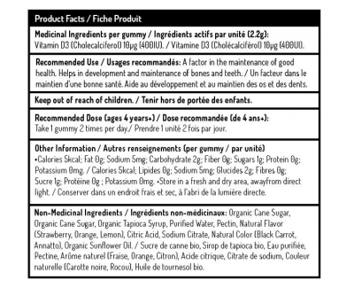 Herbaland 维生素D3儿童经典软糖 60粒