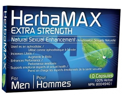 HerbaMAX 男士 10粒[增强性功能，天然成分]