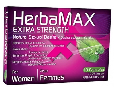 HerbaMAX女性 10粒  [增强性功能，天然成分]