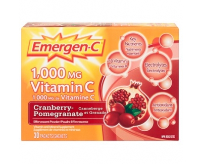 Emergen-C 蔓越莓石榴维生素C气泡饮料 30包/盒